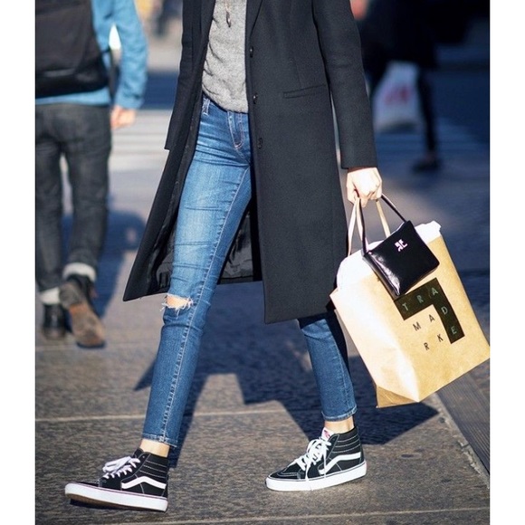 Vans Shoes - Vans Sk8-Hi Slim Black & White Shoes